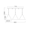 BRY-P010S-3H-3xE27-GLD-PENDANT LIGHT