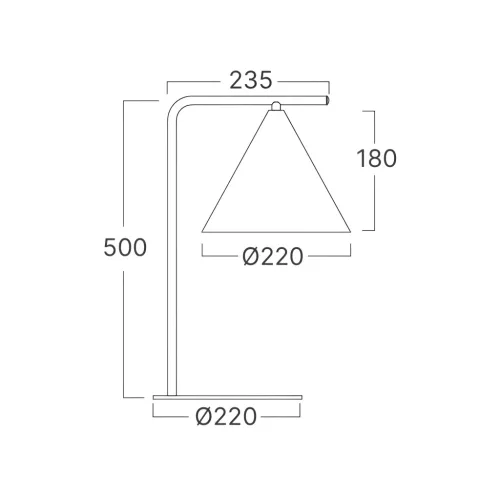 BRY-P010T-1H-1xE27-GLD-TABLE LAMP