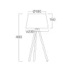 BRY-F002T-1H-1xE27-WHT-TABLE LAMP