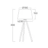 BRY-F002T-1H-1xE27-BLC-TABLE LAMP