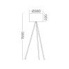 BRY-F003T-1H-1xE27-BLC-FLOOR LAMP