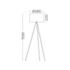 BRY-F003T-1H-1xE27-BEJ-FLOOR LAMP