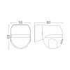 BRY-MS03-180-MAX 800W-IP44-MOTION SENSOR