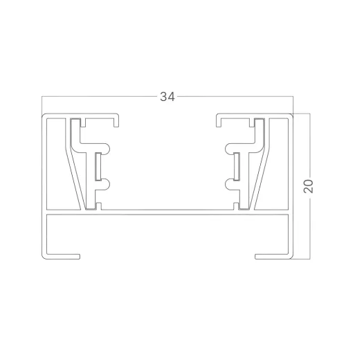 BRY-1M-2WRS-BLC-TRACK RAIL