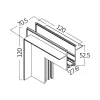 BRY-M20A-TR01-3-BLC-MAG.RAIL CORNER