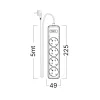 BRY-XLINE-4WAY-EU-3x1,5mm2-5M-EXT.SOCKET