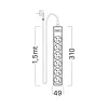 BRY-XLINE-6WAY-EU-3x1,5mm2-1,5M-EXT.SOCKET