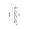BRY-XLINE-4WAY-EU-SWC-3x1,5mm2-1,5M-EXT.SOCKET