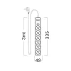 BRY-XLINE-6WAY-EU-SWC-3x1,5mm2-3M-EXT.SOCKET