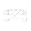 BRY-IPLINE-3 WAY-WO/CABLE-TPE-IP44- SOCKET