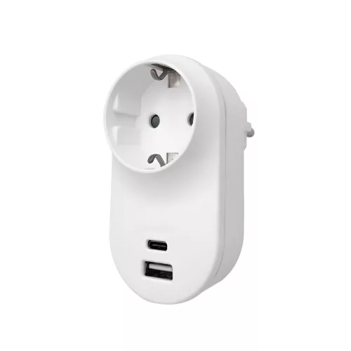 BRY-XLINE-TR1-17W-1WAY-USBA/C-3.4A-W/CP-EU-SOCKET