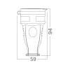 BRY-IPLINE-TPF01-W/COVER-TPE-IP44-FEMALE SOCKET