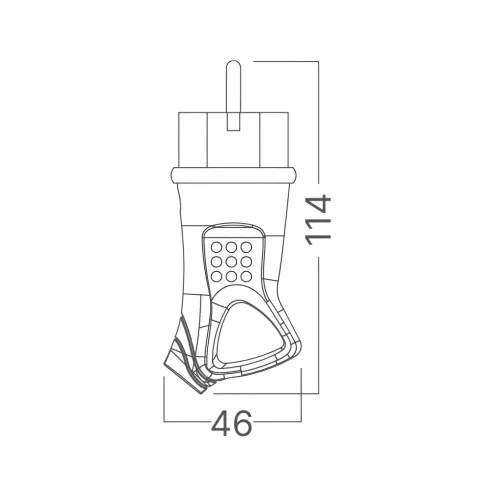BRY-IPLINE-TPM02-TPE-HANDLE-IP44-MALE PLUG