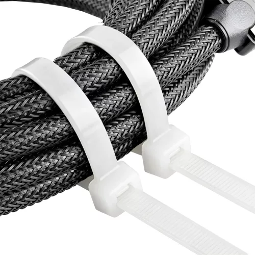BRY-2,5x100mm-100pcs/bag-PA66-WHT-CABLE TIES