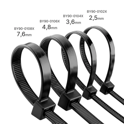 BRY-2,5x200mm-100pcs/bag-PA66-BLC-CABLE TIES
