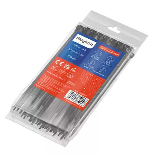 BRY-3,6x200mm-100pcs/bag-PA66-BLC-CABLE TIES