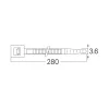 BRY-3,6x280mm-100pcs/bag-PA66-BLC-CABLE TIES