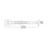 BRY-7,6x370mm-100pcs/bag-PA66-WHT-CABLE TIES