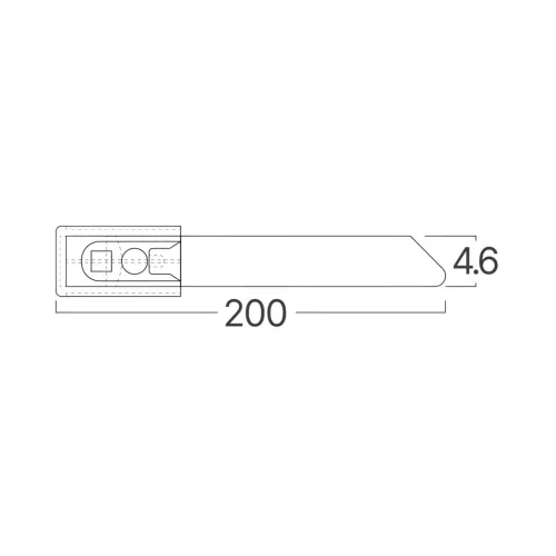 BRY-4,6x200mm-50pcs/bag-304 SS-SLV-CABLE TIES