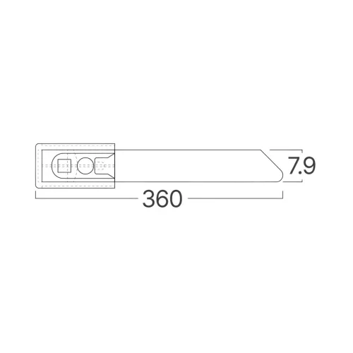 BRY-7,9x360mm-50pcs/bag-304 SS-SLV-CABLE TIES