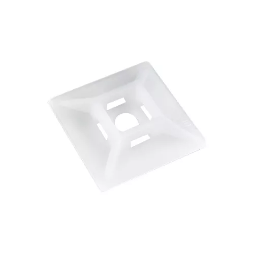 BRY-28x28mm-100pcs/bag-PA66-WHT-CABLE TIES MOUNT PAD