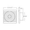 BRY-ELK-FAN-100MM-4"-SQR-EXHAUST FAN
