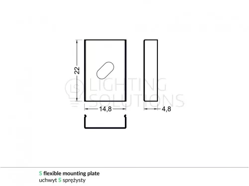 TOPMET rögzítő S flexibilis kúpos inox - kiszerelés (1 pár)
