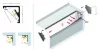 TOPMET LED profil CABI12 E 2000 mm fekete eloxált - kiszerelés (1 pár)