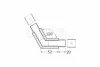 TOPMET Sarokidom LINEA-IN20 120° eloxált fekete