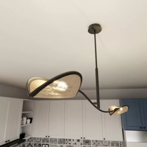 LOTUS 2 BLACK/RATTAN