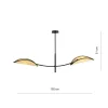 LOTUS 2 BLACK/RATTAN
