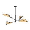 LOTUS 4 BLACK/RATTAN