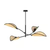 LOTUS 4 BLACK/RATTAN