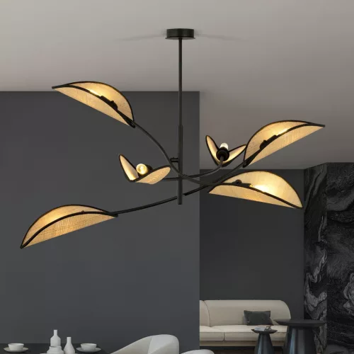 LOTUS 6 BLACK/RATTAN