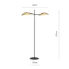 LOTUS LP2 BLACK/RATTAN