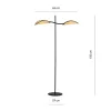 LOTUS LP2 BLACK/RATTAN
