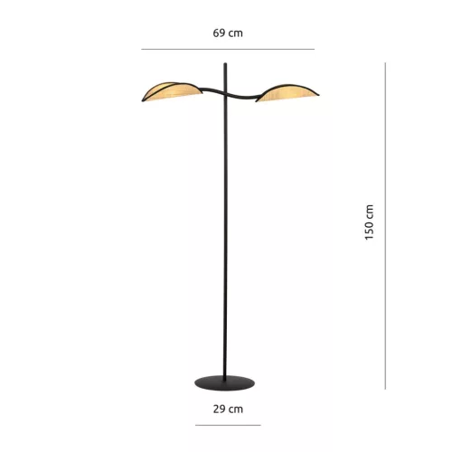 LOTUS LP2 BLACK/RATTAN