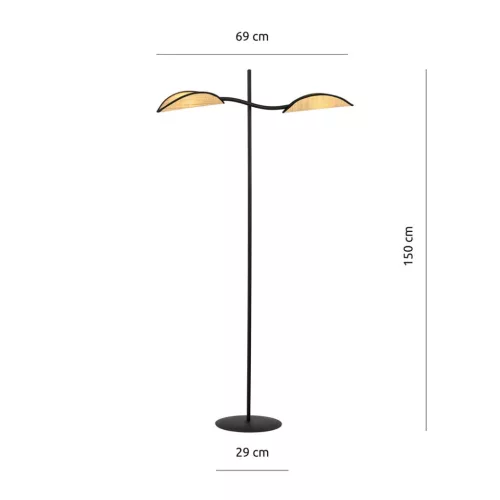 LOTUS LP2 BLACK/RATTAN