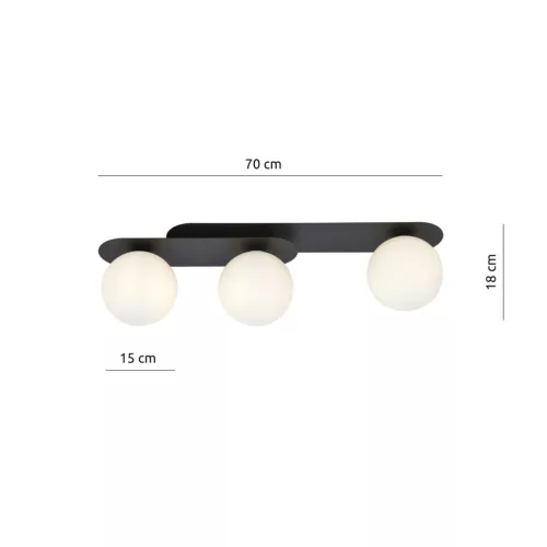 PLAZA 3 BLACK/OPAL