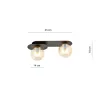 PLAZA 2 BLACK/MIODOWY