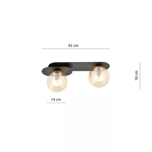 PLAZA 2 BLACK/MIODOWY