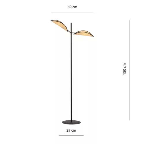 VENE LP2 BLACK/RATTAN