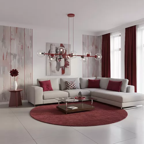 MAGNUS 8 BURGUNDY TRANSPARENT