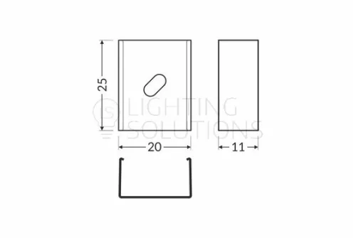 TOPMET rögzítő U4 inox - kiszerelés (1 pár)