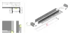 LED profile UNI-TILE12 180deg C PLUS 3000 black anod. /plastic bag