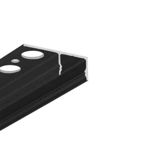   LED profile UNI-TILE12 180deg C PLUS 4050 black anod. /plastic bag