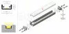 TOPMET LED-profil FLOOR8 K 1000 mm eloxált