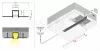 TOPMET LED-profil HIDE10 C4 1000 mm natúr
