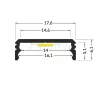 TOPMET LED-profil BUDDY 14-01 F/Y  2000 mm eloxált