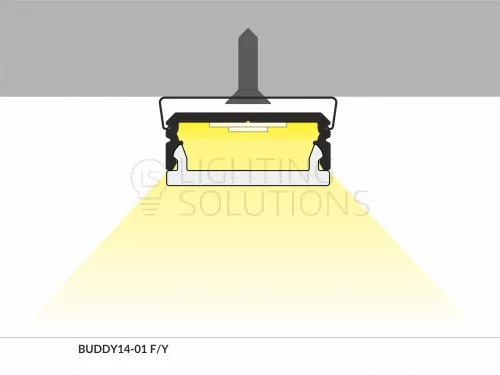 TOPMET LED-profil BUDDY 14-01 F/Y  2000 mm eloxált